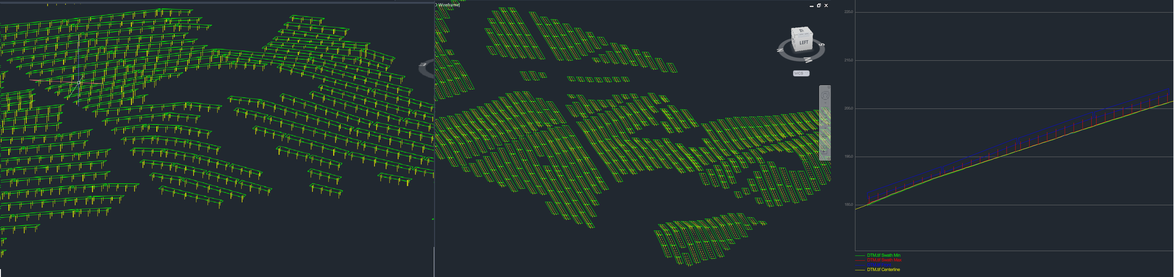 Generated layout on terrain with 0.2m resolution topography model